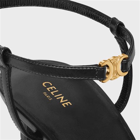 CELINE KITTEN WITH STRAP TRIOMPHE in CALFSKIN GOLD 